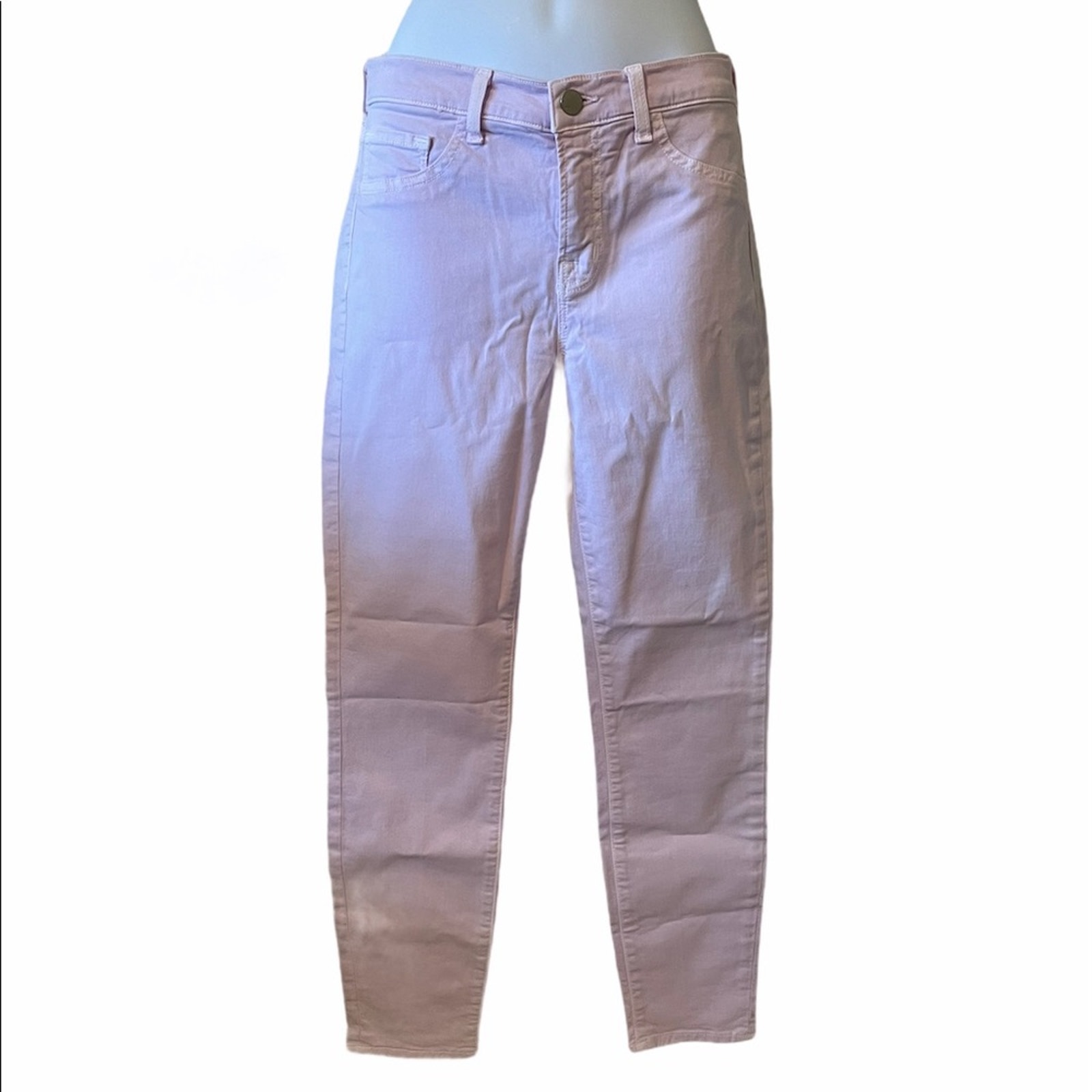 J Brand Soft Lilac Skinny Capri Legging Jeans